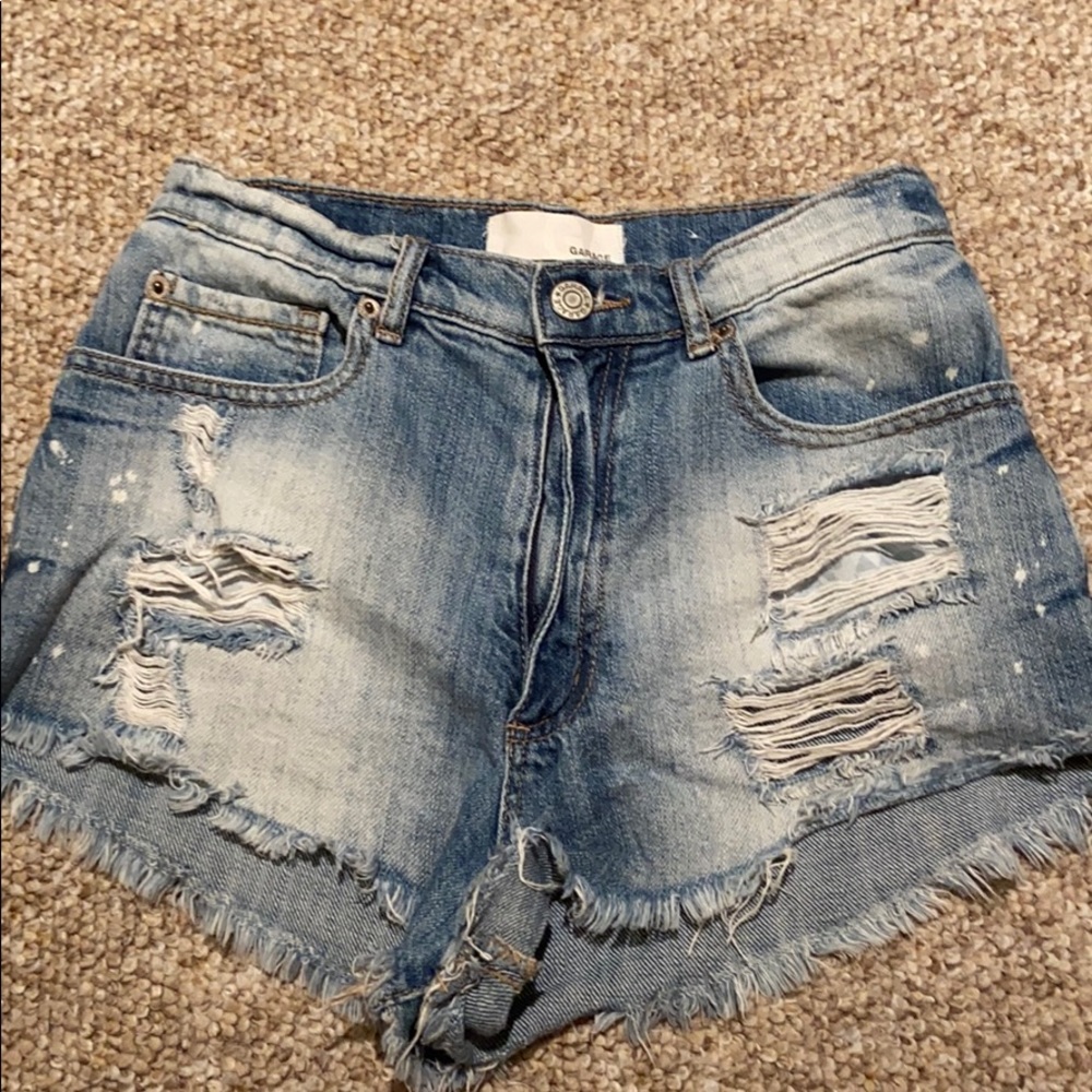 High waisted denim shorts from Garage